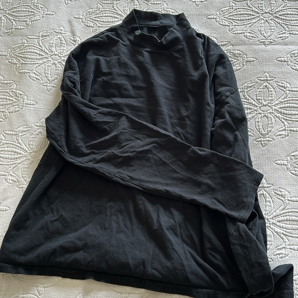Everlane Black Mockneck Shirt - Picture 4 of 5